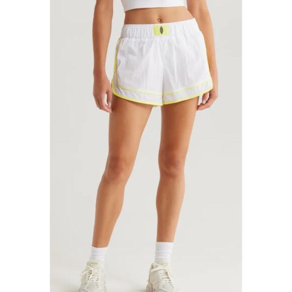 NWT Free People Movement Varsity Blues Shorts | L - Picture 1 of 5